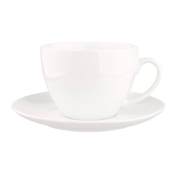 Filiżanka ze spodkiem Bella 200ml+spodek 15cm kremowa 0101004959 ALTOM