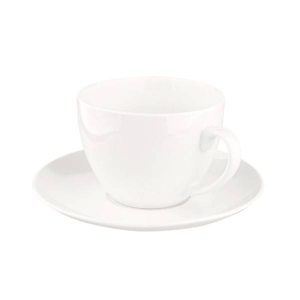 Filiżanka ze spodkiem Bella 200ml+spodek 15cm kremowa 0101004959 ALTOM