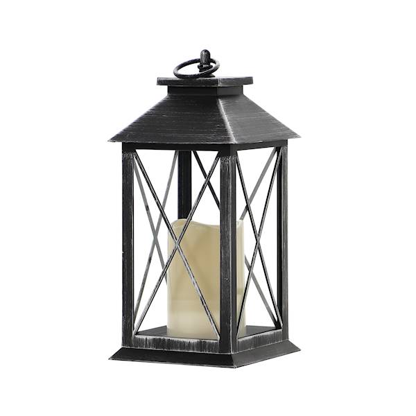 MESSA MSL053BL-S LATARNIA PLASTIK.LED CZAR+SREBRNA