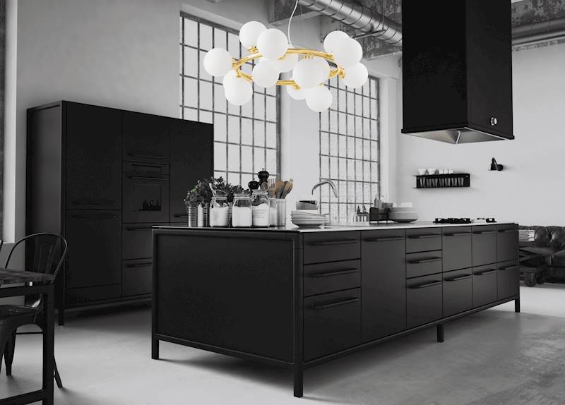 Lampa wisząca MARSIADA 6033-15 W15 złota 15xG9 LUMINA DECO