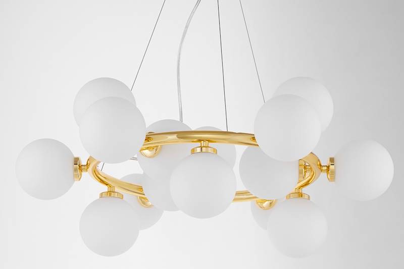 Lampa wisząca MARSIADA 6033-15 W15 złota 15xG9 LUMINA DECO