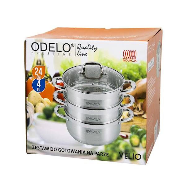 Garnek VELIO do gotowania na parze 24cm 5L 4 elementy OD1107 ODELO