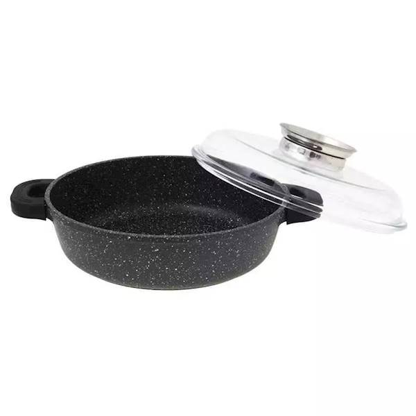 Patelnia ESELA okrągła 24/7cm Greblon OD2056 ODELO