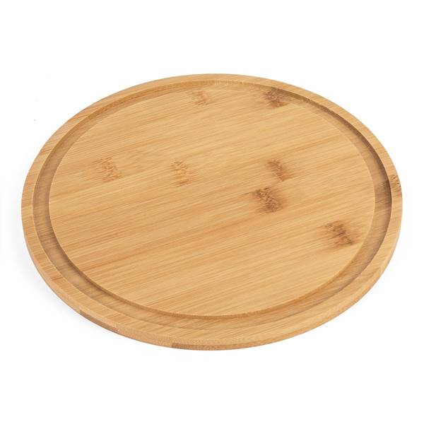 Deska bambusowa z kloszem 28cm okrągła Tadar
