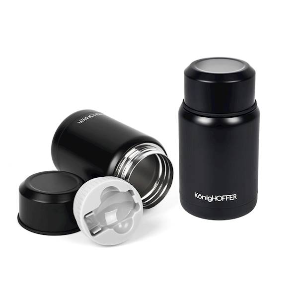 Termos ALPHA obiadowy nierdzewny 500ml czarny KonigHOFFER