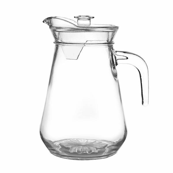 TA.DZBANEK SZKLANY 1,3L + POKRYWKA Z TWORZYWA