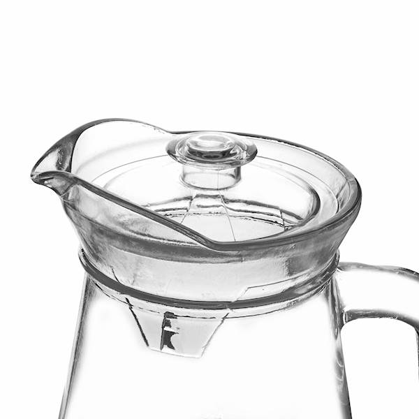 TA.DZBANEK SZKLANY 1,3L + POKRYWKA Z TWORZYWA