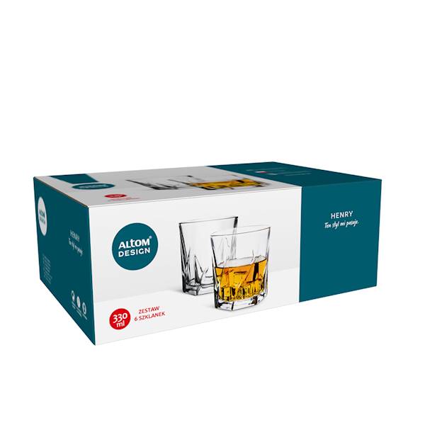 HENRY komplet 6 szklanek niskich 330ml 0103007599 ALTOM