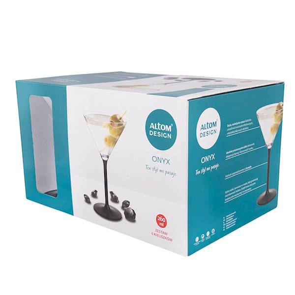 AM.ONYX KPL.6 KIELISZKÓW MARTINI 260ML