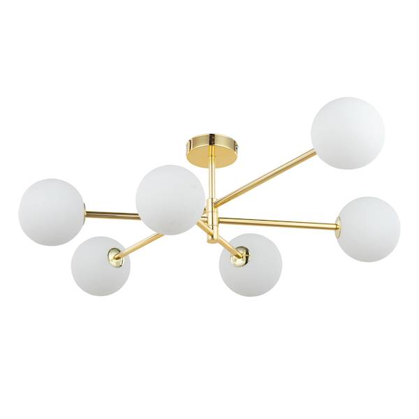 TK.4739 OPR. SARIUS GOLD SUFITOWA 6xG9 KULKI ZŁOTA