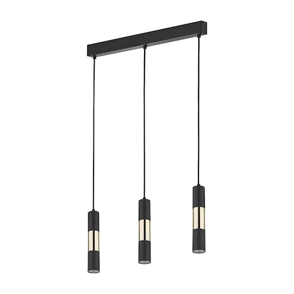 TK.4757 OPR. VIVIEN BLACK/GOLD WISZĄCA 3xGU10