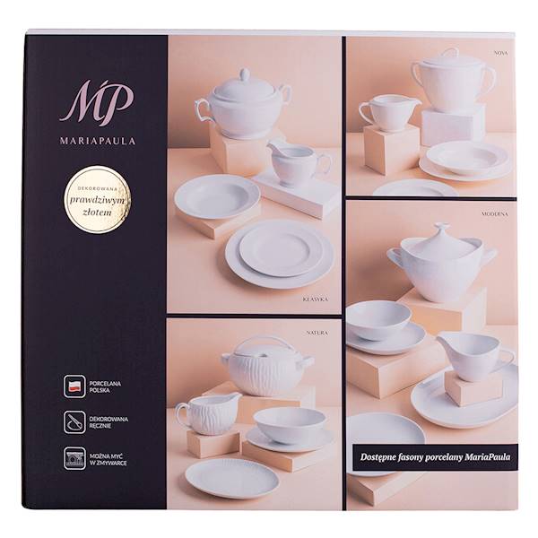 MARIAPAULA MODERNA GOLD zestaw obiadowy 6 osób 24 elementy 0101004934 ALTOM