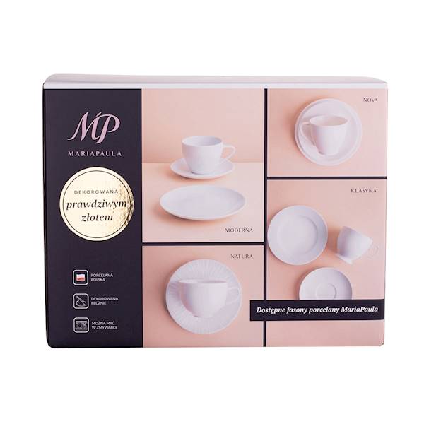 MARIAPAULA MODERNA GOLD zestaw kawowy 6 osób 18 elementów 01010011068 ALTOM