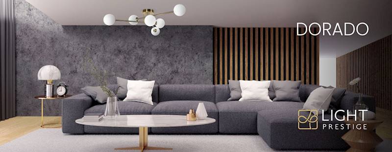 DORADO 6xG9 opr. wisząca LP-002/6P kulki złota Light Prestige