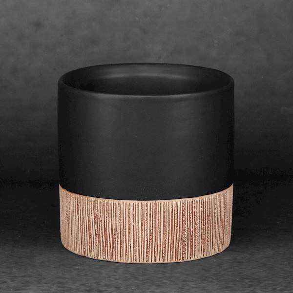 OSŁONA DONICZKI MILI/3/DONI/01 11x11x10 CZARNO/BRĄZOWA 410523 EUROFIRANY