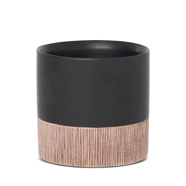 OSŁONA DONICZKI MILI/3/DONI/01 11x11x10 CZARNO/BRĄZOWA 410523 EUROFIRANY