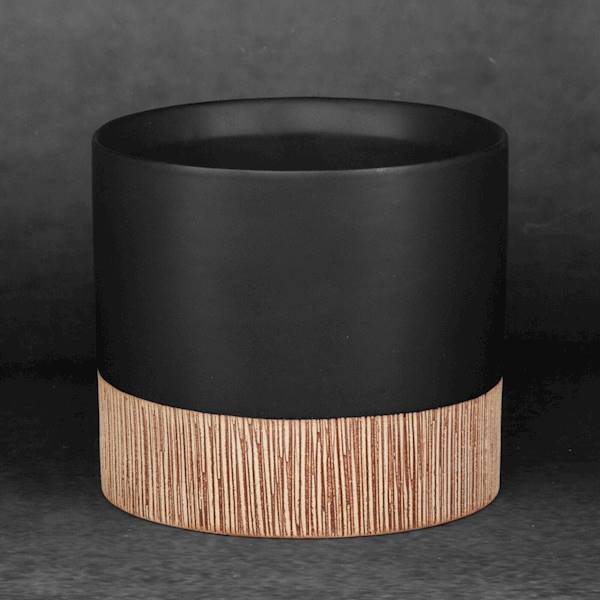OSŁONA DONICZKI MILI/3/DONI/02 13x13x11 CZARNO/BRĄZOWA 410524 EUROFIRANY