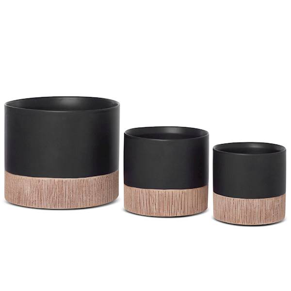 OSŁONA DONICZKI MILI/3/DONI/03 18x18x15CZARNO/BRĄZOWA 410525 EUROFIRANY