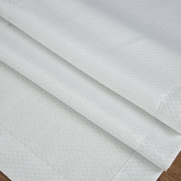 EU.SERWETA JULIA 85X85 391179 BIAŁY+SREB. NITKA
