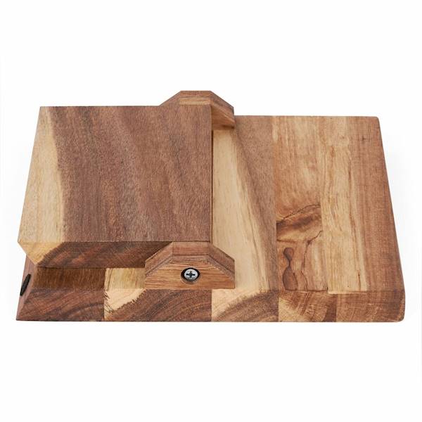 TA.STARKE BLOK MAGNET. NA NODZE 20X20X2CM AKACJOWY