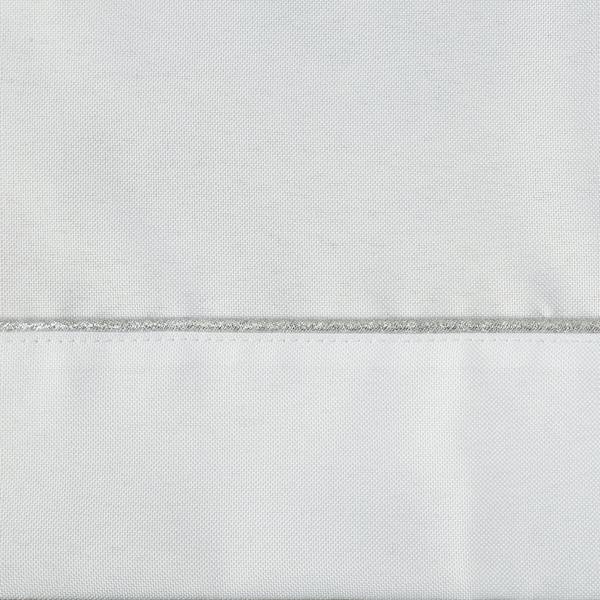 OBRUS MADELE 145x350 BIAŁY+SREBRNA LAMÓWKA 371354 EUROFIRANY