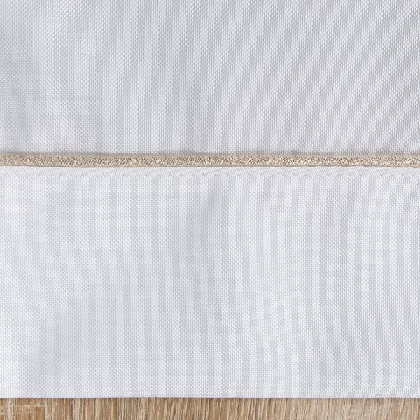 BIEŻNIK MADELE 40x180 BIAŁY+ZŁOTA LAMÓWKA 386394 EUROFIRANY