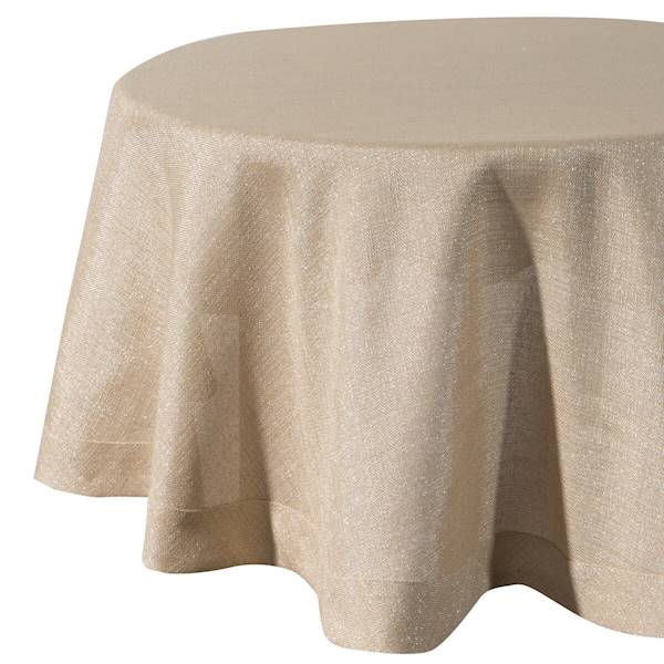OBRUS STELLA/1 180 RD OKRĄGŁY ZŁOTY 424851 EUROFIRANY