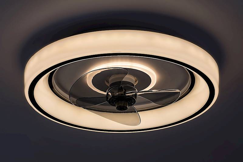 LAMPA Z WIATRAKIEM - WENTYLATOREM SUFITOWYM HORACIO LED 67W 71009 RABALUX