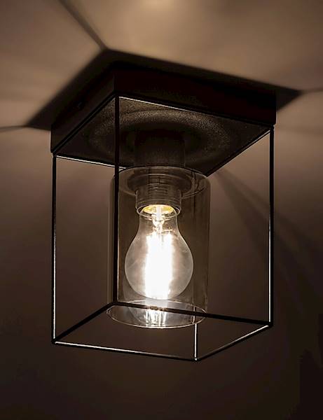 CHADWICK LAMPA SUFITOWA CZARNA KLATKA 1xE27 71031 RABALUX