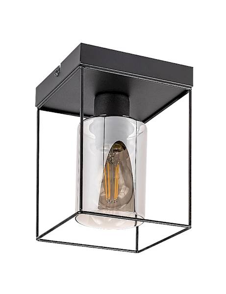CHADWICK LAMPA SUFITOWA CZARNA KLATKA 1xE27 71031 RABALUX