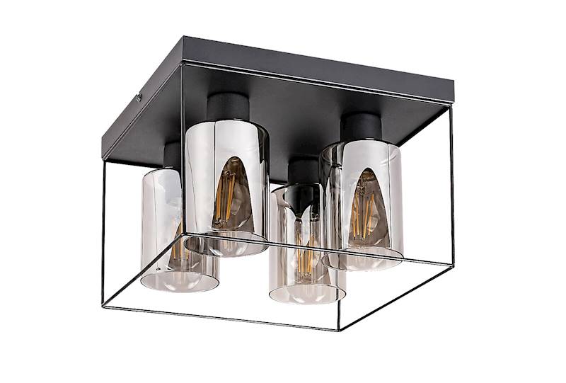 CHADWICK LAMPA SUFITOWA KLATKA CZARNA 4xE27
