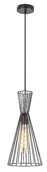 LEANDROS LAMPA WISZĄCA CZARNA 1xE27 140cm 72005 RABALUX