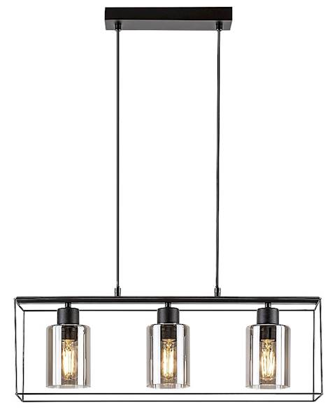 CHADWICK LAMPA WISZĄCA CZARNA 3xE27 72033 RABALUX