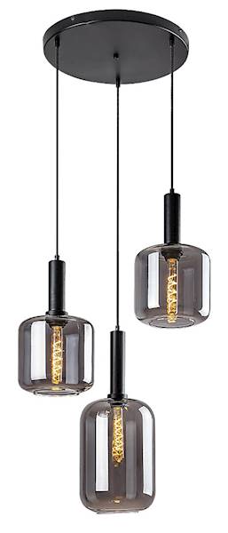 LISSANDRA LAMPA WISZĄCA GRAFIT/CZARNA 3xE27 72103 RABALUX