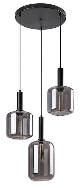 LISSANDRA LAMPA WISZĄCA GRAFIT/CZARNA 3xE27 72103 RABALUX