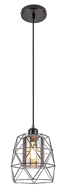 EMRYS LAMPA WISZĄCA druciak klosze przydymione 1xE27 CZARNA 72111 RABALUX