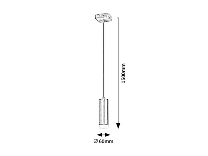 TORAS LAMPA WISZĄCA CZARNA 1xGU10