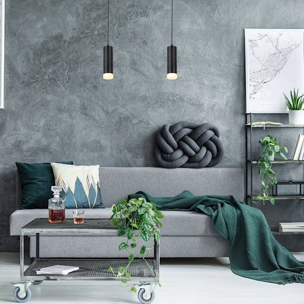 TORAS LAMPA WISZĄCA CZARNA 1xGU10