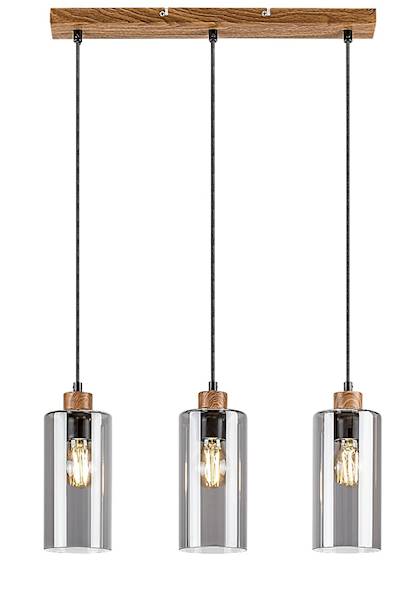 TANNO LAMPA WISZĄCA GRAFIT/IMITACJA DREWNA 3xE27 72123 RABALUX