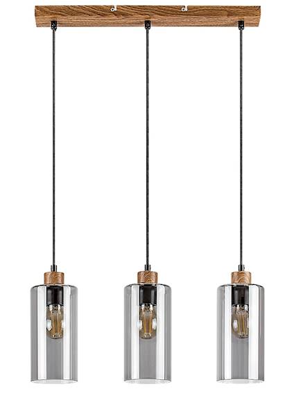 TANNO LAMPA WISZĄCA GRAFIT/IMITACJA DREWNA 3xE27 72123 RABALUX