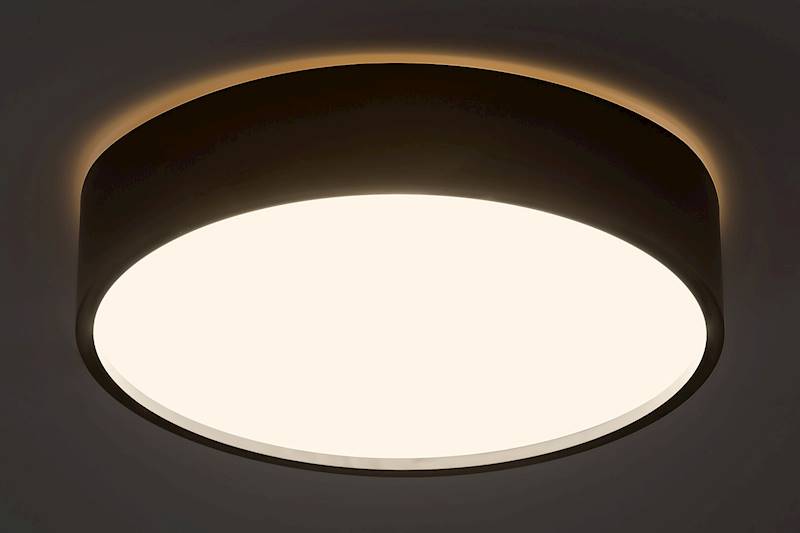 LARCIA PLAFON CZARNY Z CZUJNIKIEM LED 19W 28,5cm 75011 RABALUX