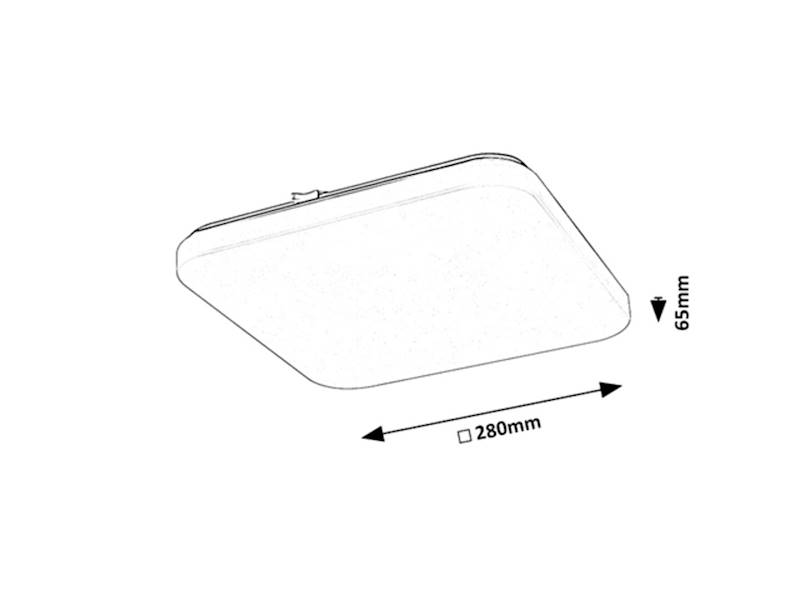 VENDEL PLAFON KWADRATOWY LED 12W 28cm 75013 RABALUX