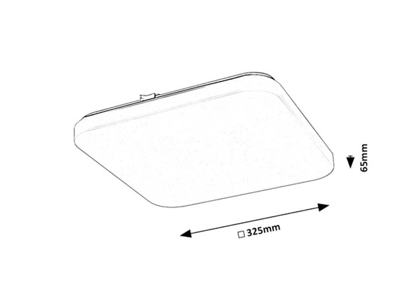 VENDEL PLAFON KWADRATOWY LED 20W 32,5cm 75014 RABALUX