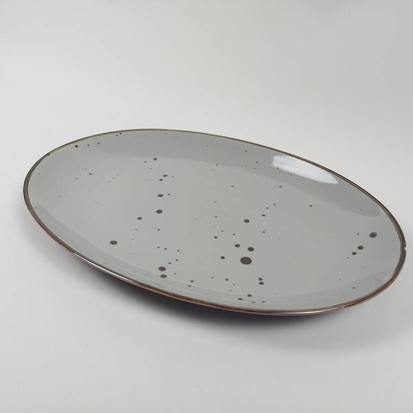 PÓŁMISEK OWALNY 31CM ALUMINA COTTAGE GREY BOGUCICE