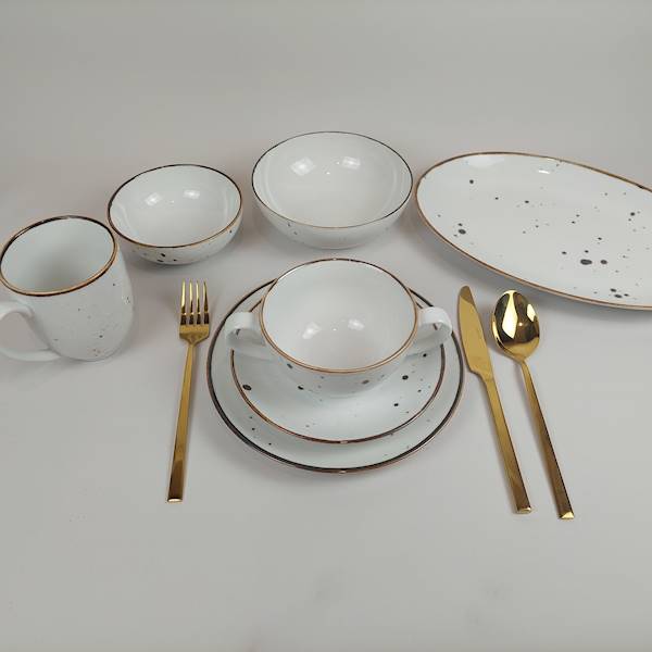 SALATERKA 24CM ALUMINA COTTAGE WHITE BOGUCICE