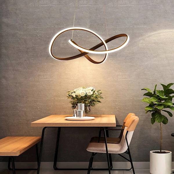 LAMPA WISZĄCA WSTĘGA LED 4000K CZARNA 6249 5180 SMART