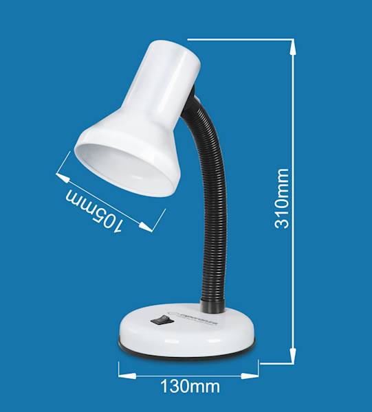 ESPERANZA LAMPKA BIUR.ALTAIR E27 ELD108B NIEBIESKA