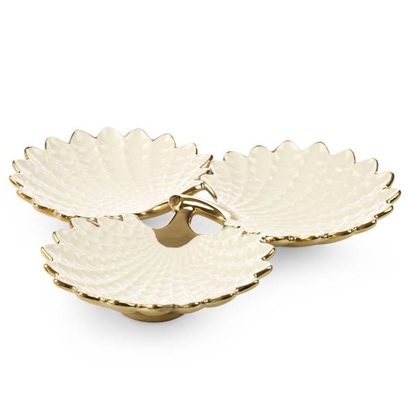 EU.PATERA HIRAL/1/PAT/01 37x35x6 391414 ECRU+ZŁOTO