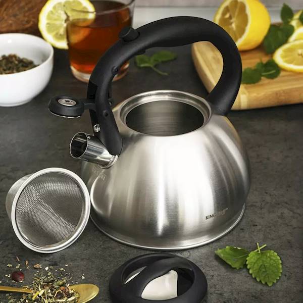KINGHOFF CZAJNIK 1,2L ZAPARZACZ+SITKO KH1633 INOX