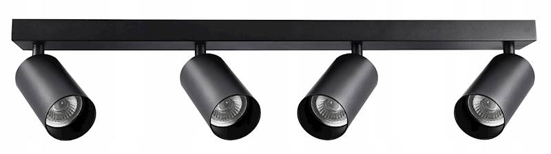 SMART LAMPA SPOT 4XGU10 LISTWA SM-124B 1663 CZARNA